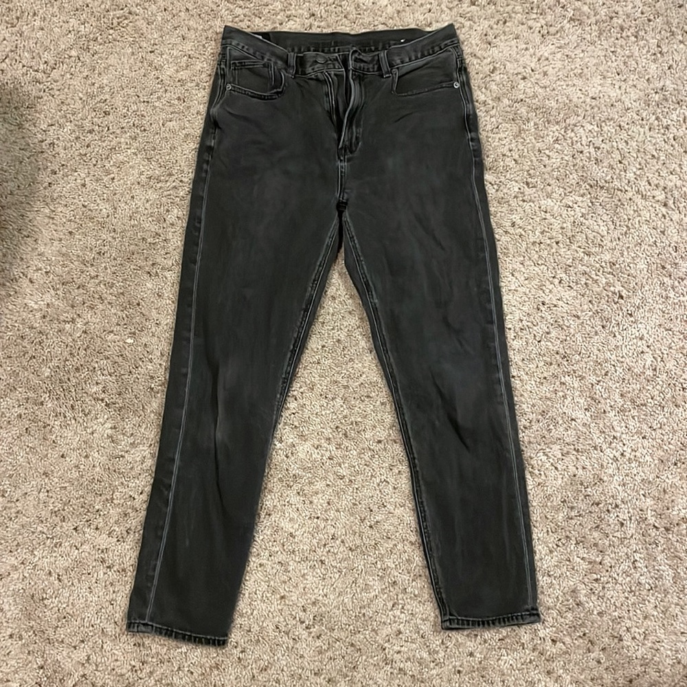 American Eagle Straight Leg Dark Grey Jeans